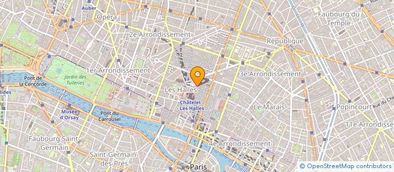 localisation de l'entreprise EBENE BEAUTES à PARIS