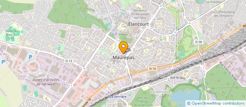 localisation de l'entreprise EBENE COIFFURE 78  MAUREPAS