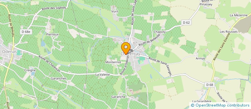 localisation de l'entreprise EBENE PASSION à CHARENTAY