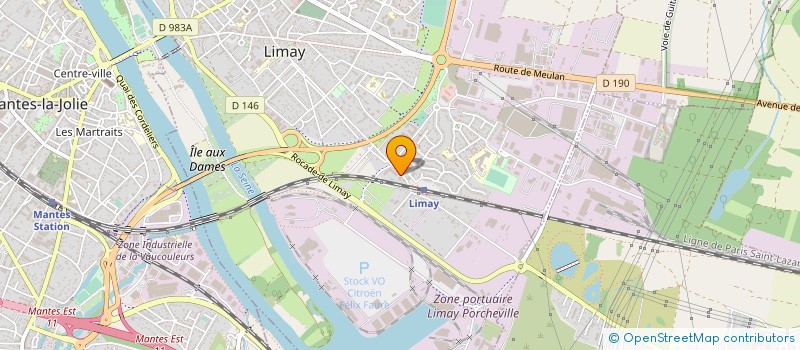 localisation de l'entreprise EBENISTE DU VAL DE SEINE à LIMAY