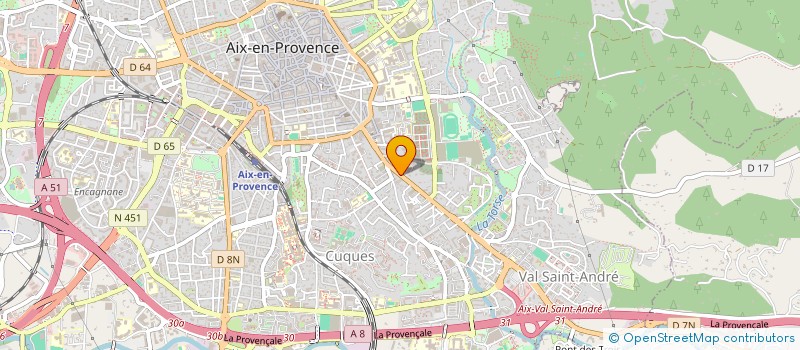 localisation de l'entreprise EBENISTERIE AGENCEMENT TOMASETTO à AIX-EN-PROVENCE