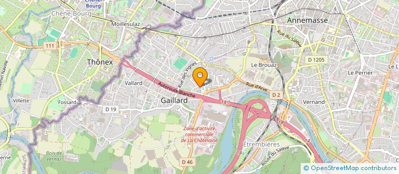 localisation de l'entreprise EBENISTERIE ALAIN BEAUQUIS à GAILLARD