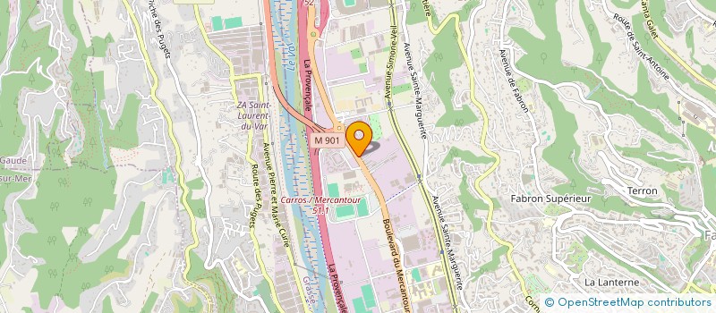 localisation de l'entreprise EBENISTERIE AMENAGEMENTS DU MIDI à NICE