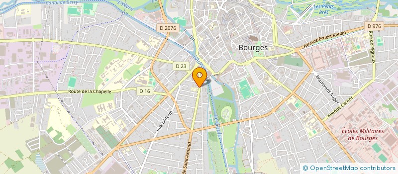localisation de l'entreprise EBENISTERIE BRADU à BOURGES