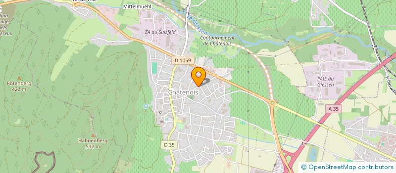 localisation de l'entreprise EBENISTERIE BRENNER SARL à CHATENOIS