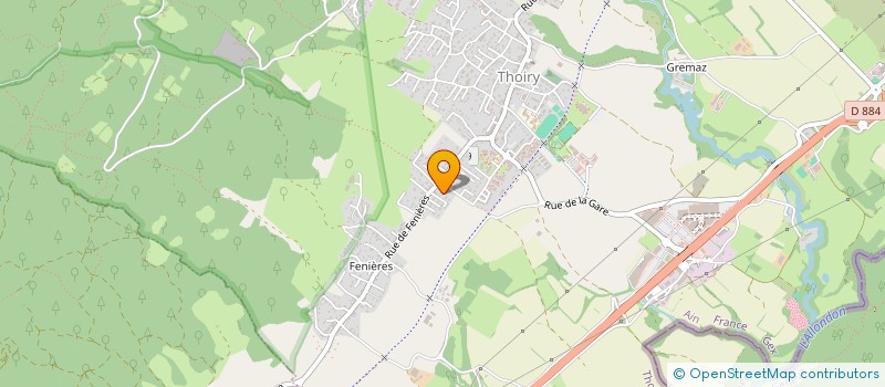 localisation de l'entreprise EBENISTERIE CAMELIN SARL à THOIRY