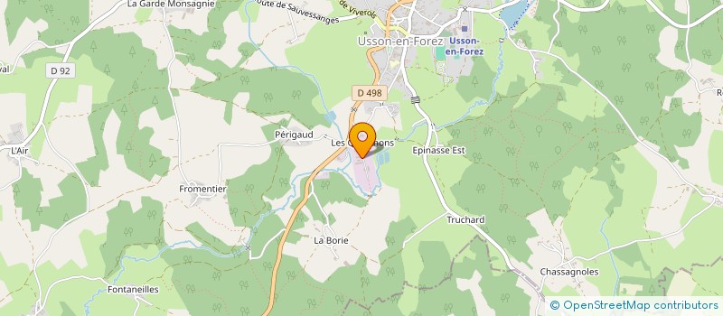 localisation de l'entreprise EBENISTERIE COLLARD  USSON-EN-FOREZ