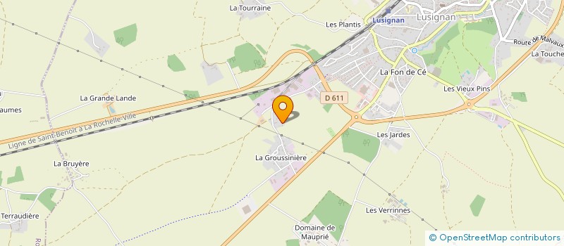 localisation de l'entreprise EBENISTERIE CREATION  LUSIGNAN