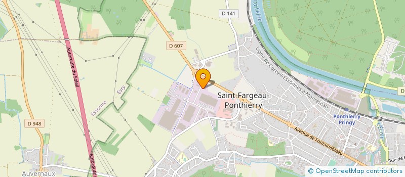 localisation de l'entreprise EBENISTERIE DAGORN à SAINT-FARGEAU-PONTHIERRY