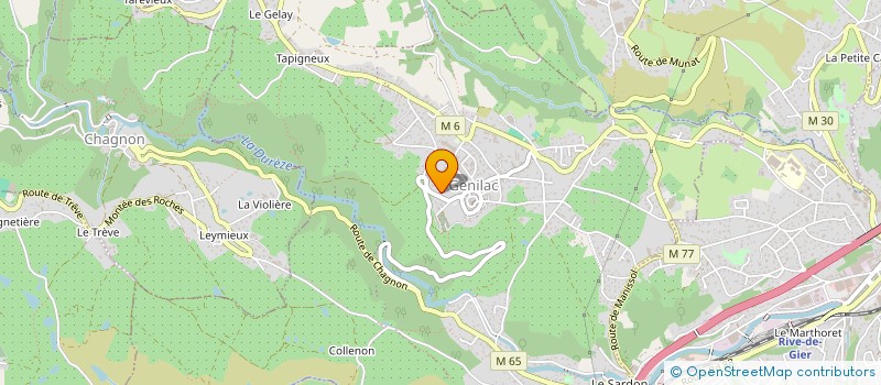 localisation de l'entreprise EBENISTERIE DE L'AQUEDUC à GENILAC