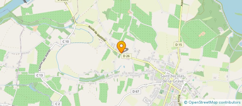 localisation de l'entreprise EBENISTERIE DE LA GRAVE  SAINT-NICOLAS-DE-LA-GRAVE