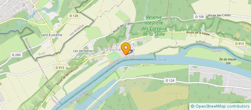 localisation de l'entreprise EBENISTERIE DE LA ROCHE  LA ROCHE-GUYON