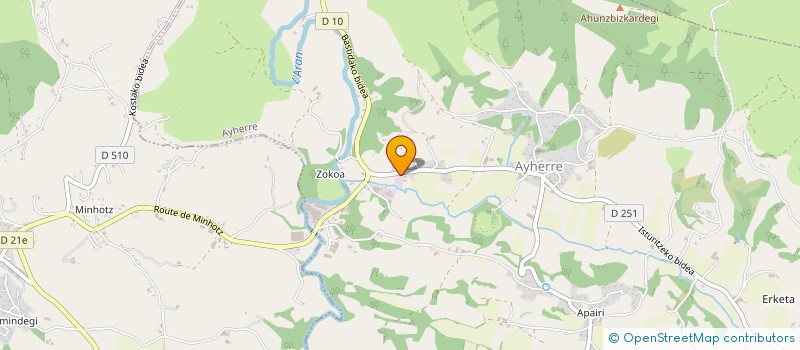 localisation de l'entreprise EBENISTERIE DES PYRENEES à AYHERRE