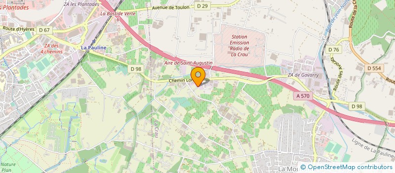 localisation de l'entreprise EBENISTERIE DOS SANTOS  LA CRAU