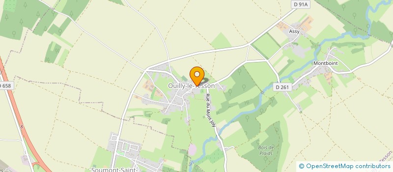 localisation de l'entreprise EBENISTERIE DU LAIZON à OUILLY-LE-TESSON