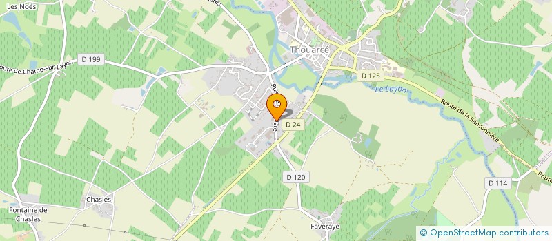 localisation de l'entreprise EBENISTERIE DU LAYON à BELLEVIGNE-EN-LAYON