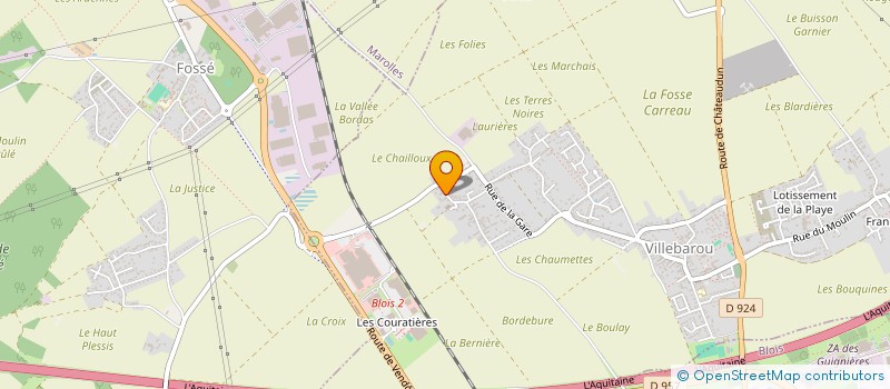 localisation de l'entreprise EBENISTERIE FRANCK HEMERY  VILLEBAROU