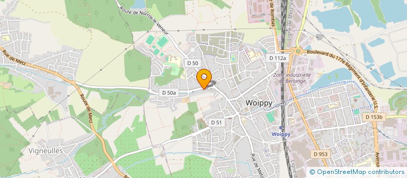 localisation de l'entreprise EBENISTERIE HARTENSTEIN  WOIPPY