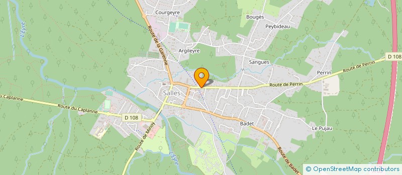 localisation de l'entreprise EBENISTERIE LE GALL à SALLES