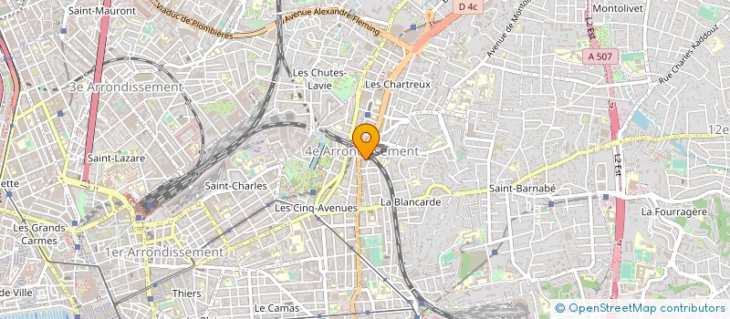 localisation de l'entreprise EBENISTERIE MENUISERIE DE PROVENCE à MARSEILLE