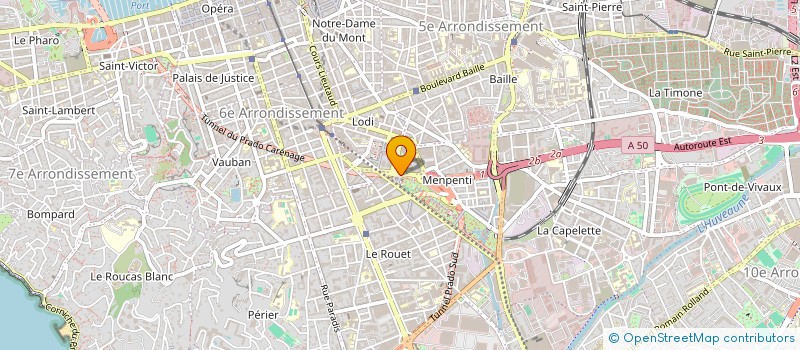 localisation de l'entreprise EBENISTERIE MENUISERIE MASSALIA à MARSEILLE 10
