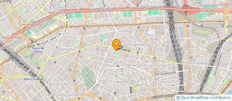 localisation de l'entreprise EBENISTERIE MICHEL JAMET à PARIS