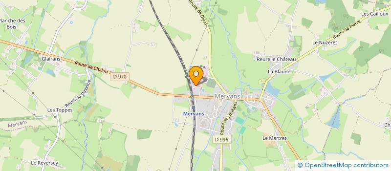 localisation de l'entreprise EBENISTERIE PETIT  MERVANS