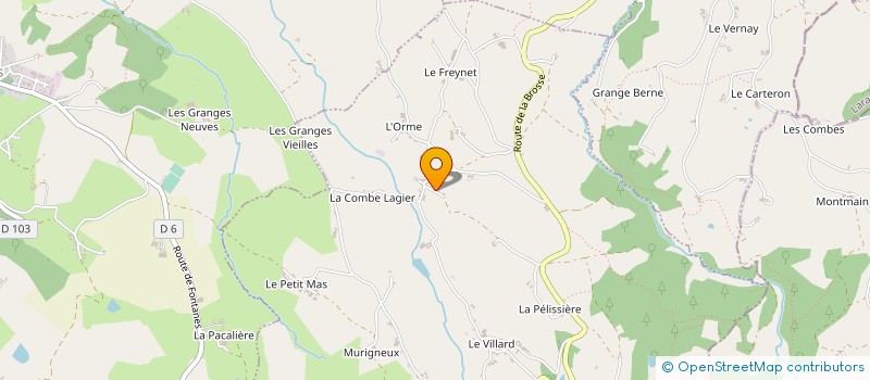 localisation de l'entreprise EBENISTERIE PITAVAL à GRAMMOND