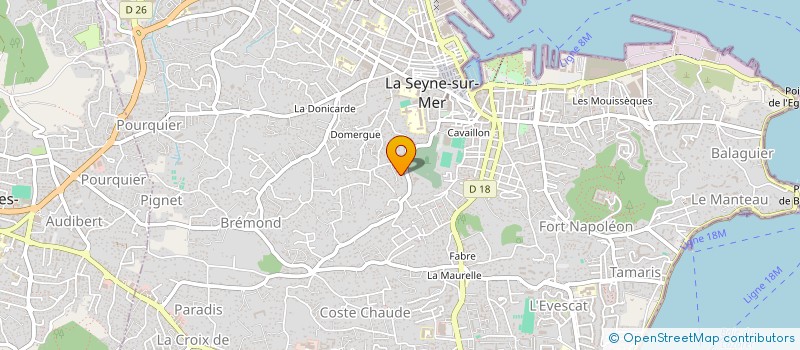 localisation de l'entreprise EBENISTERIE PROVENCALE  LA SEYNE-SUR-MER