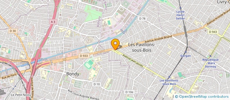 localisation de l'entreprise EBENISTERIE R DUPENDANT à LES PAVILLONS-SOUS-BOIS