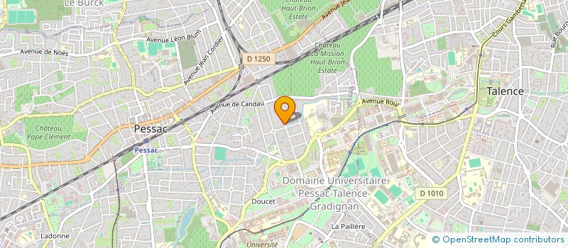 localisation de l'entreprise EBENISTERIE RABETTE  PESSAC