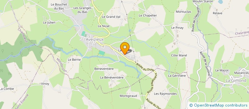 localisation de l'entreprise EBENISTERIE RAPHARD HUBERT à AVEIZIEUX
