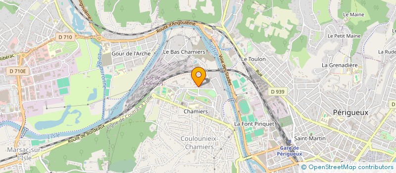 localisation de l'entreprise EBENISTERIE RAPILLY  COULOUNIEIX-CHAMIERS