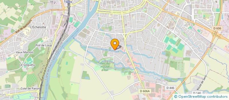 localisation de l'entreprise EBENISTERIE SENONAISE à SENS