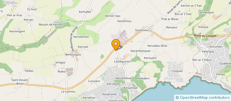 localisation de l'entreprise EBENISTERIE TROMEUR à PLOUGONVELIN