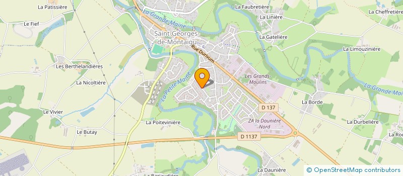 localisation de l'entreprise EBERFYN à MONTAIGU-VENDEE