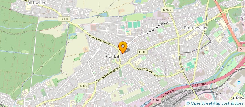 localisation de l'entreprise EBERLE SAS  PFASTATT