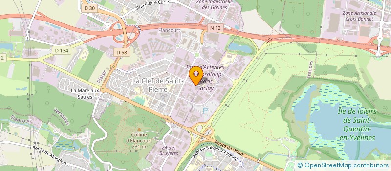 localisation de l'entreprise EBERSPACHER à ELANCOURT