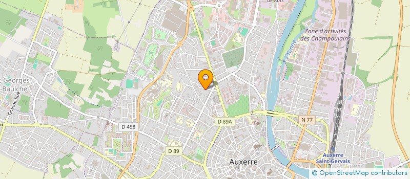 localisation de l'entreprise EBERT (TRANSPORTS à AUXERRE
