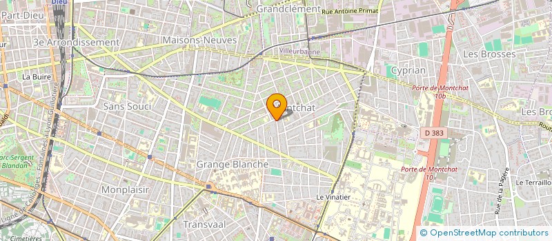 localisation de l'entreprise EBES  LYON