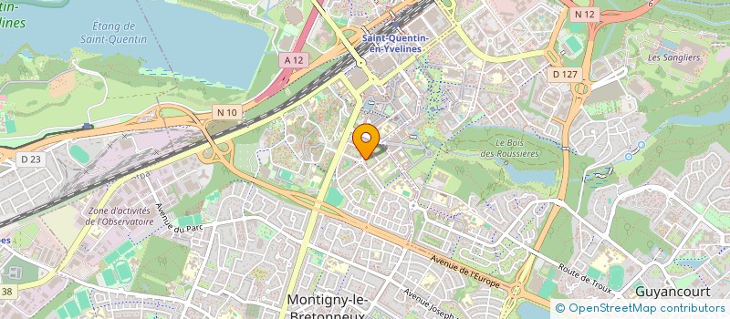 localisation de l'entreprise EBF CONSEIL  MONTIGNY-LE-BRETONNEUX