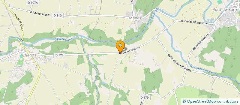 localisation de l'entreprise EBF MACONNERIE  PONT-DE-BARRET