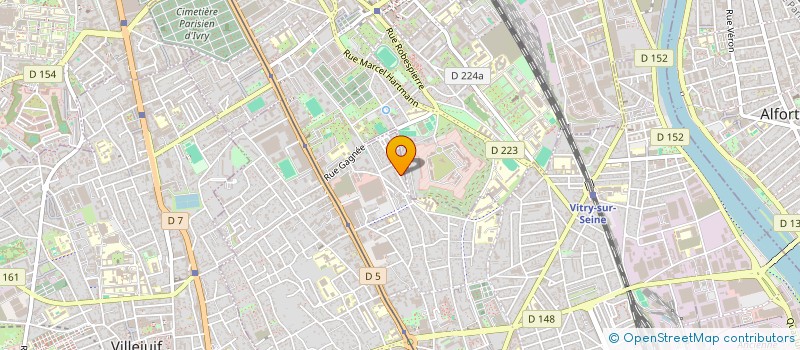 localisation de l'entreprise EBF TAXIS à VITRY-SUR-SEINE