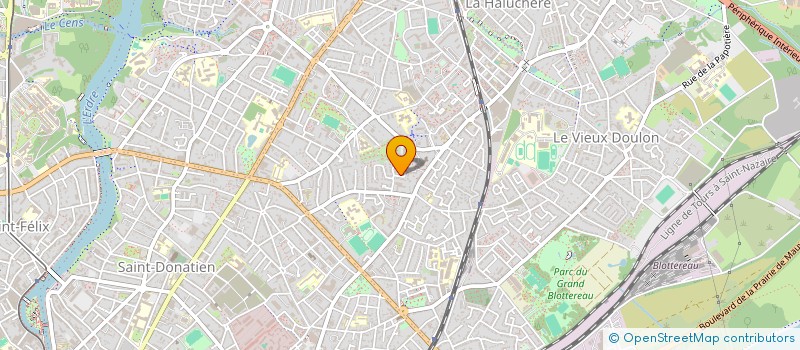 localisation de l'entreprise EBFO à NANTES
