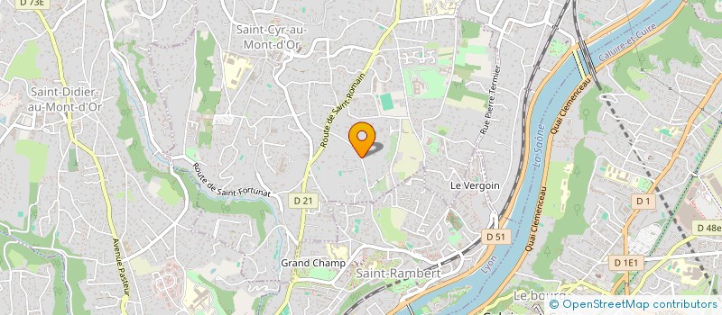 localisation de l'entreprise EBFV  SAINT-CYR-AU-MONT-D'OR