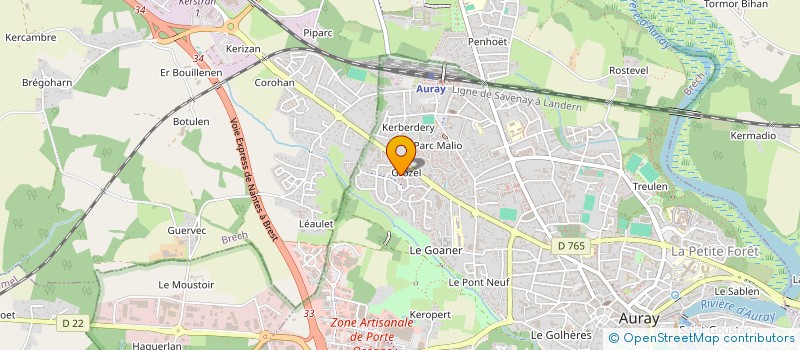 localisation de l'entreprise EBG CONSTRUCTION  AURAY