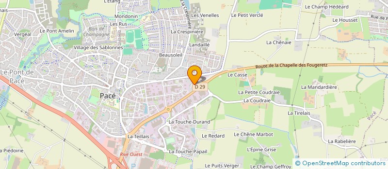 localisation de l'entreprise EBGB  PACE