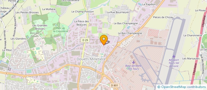 localisation de l'entreprise EBGC à TOURS