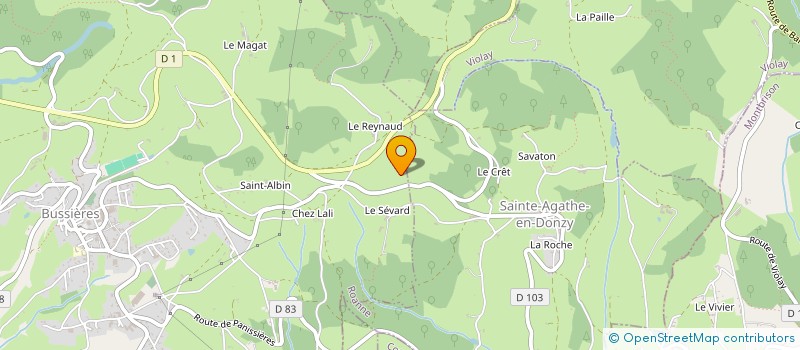localisation de l'entreprise EBGM à BUSSIERES