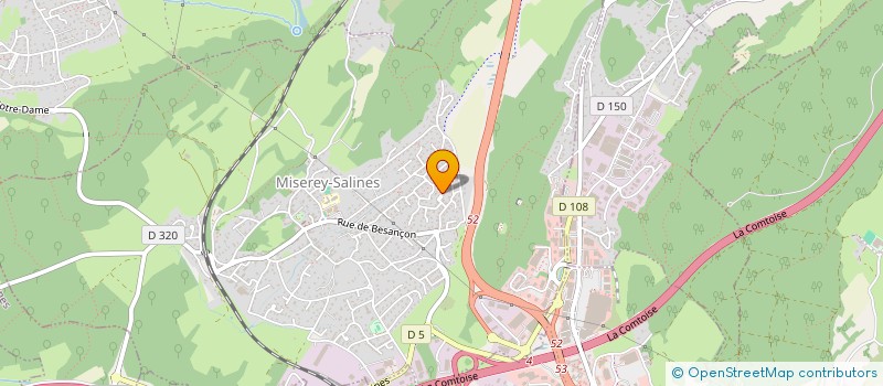 localisation de l'entreprise EBH  MISEREY-SALINES